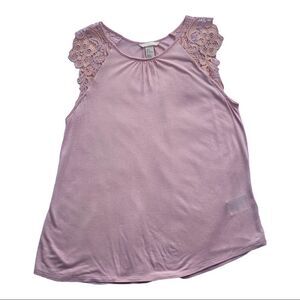 H&M Light Pink Short Sleeve Round Neck Tee